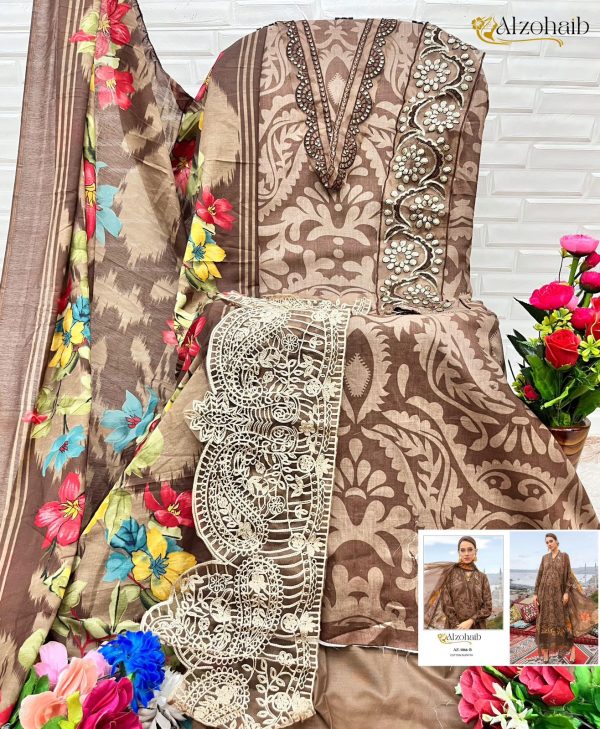 ALZOHAIB AZ 1066 C COTTON PAKISTANI SUITS