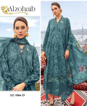 ALZOHAIB AZ 1066 D COTTON PAKISTANI SUITS