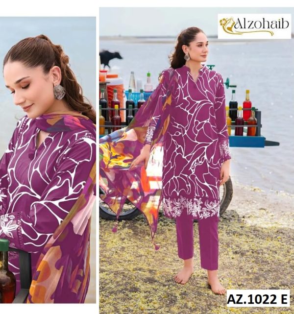 ALZOHAIB AZ 1022 E M BASIC PAKISTANI SALWAR SUITS