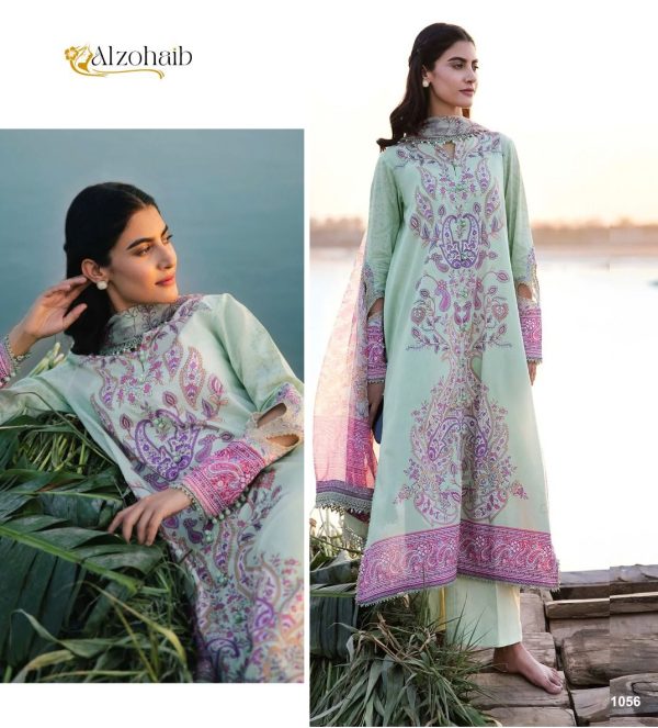 ALZOHAIB AZ 1056 M BASIC 3 PAKISTANI COTTON SUITS