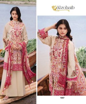 ALZOHAIB AZ 1057 M BASIC 3 PAKISTANI COTTON SUITS