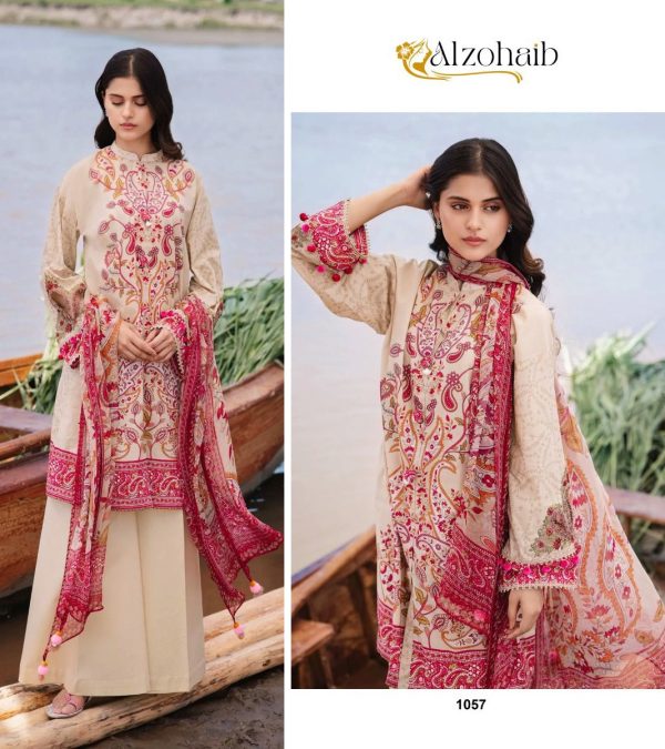 ALZOHAIB AZ 1057 M BASIC 3 PAKISTANI COTTON SUITS