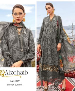 ALZOHAIB AZ 1067 COTTON PAKISTANI SUITS