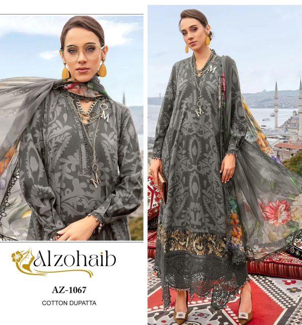 ALZOHAIB AZ 1067 COTTON PAKISTANI SUITS