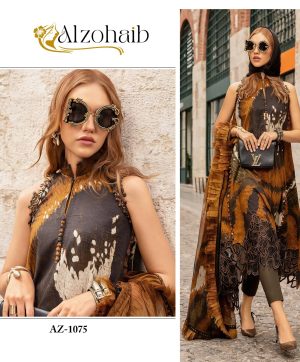 ALZOHAIB AZ 1075 PAKISTANI COTTON SUITS