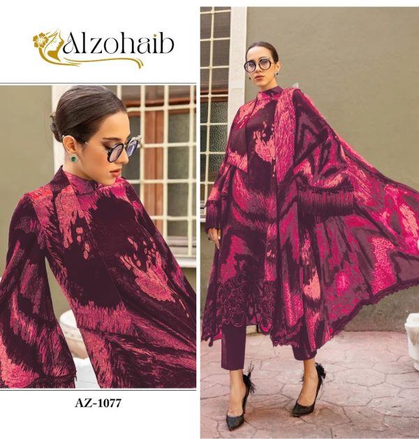 ALZOHAIB AZ 1077 PAKISTANI COTTON SUITS