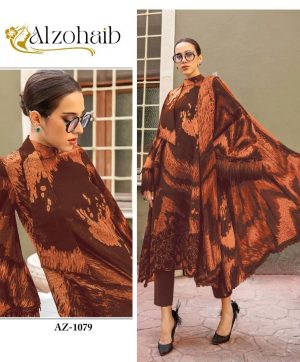 ALZOHAIB AZ 1079 PAKISTANI COTTON SUITS