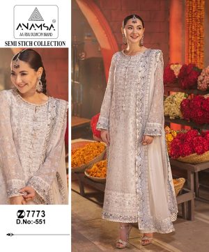 ANAMSA 551 PAKISTANI SUITS WHOLESALE