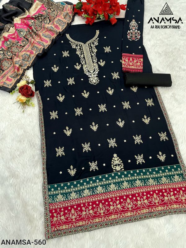 ANAMSA 560 PAKISTANI SALWAR SUITS IN INDIA