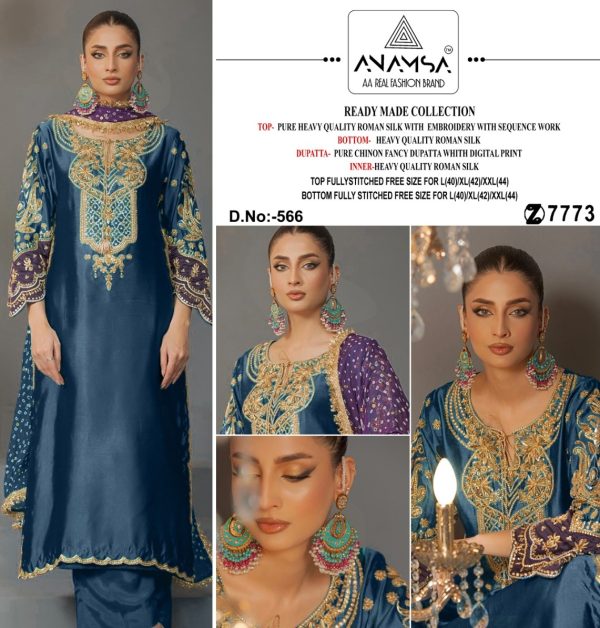 ANAMSA 566 READYMADE PAKSITANI SUITS