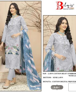 BILQIS B 80 C PAKISTANI SALWAR SUITS