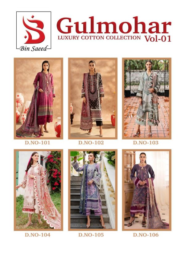 BIN SAEED GULMOHAR VOL 1 WHOLESALE