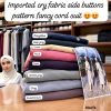 CORD SET ABAYA WITH SIDE BOTTON WHOLESALE