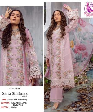 DINSAA SUIT 257 SANA SHAFINAZ VOL 1 SALWAR SUITS