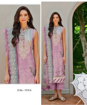 EZRA 1019 A COTTON PAKISTANI SUITS WHOLESALE