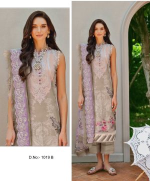 EZRA 1019 B COTTON PAKISTANI SUITS WHOLESALE