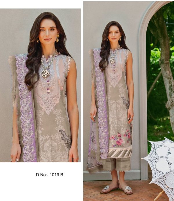 EZRA 1019 B COTTON PAKISTANI SUITS WHOLESALE