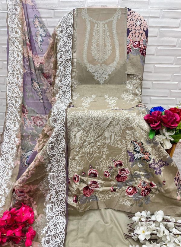 EZRA 1019 B COTTON PAKISTANI SUITS WHOLESALE