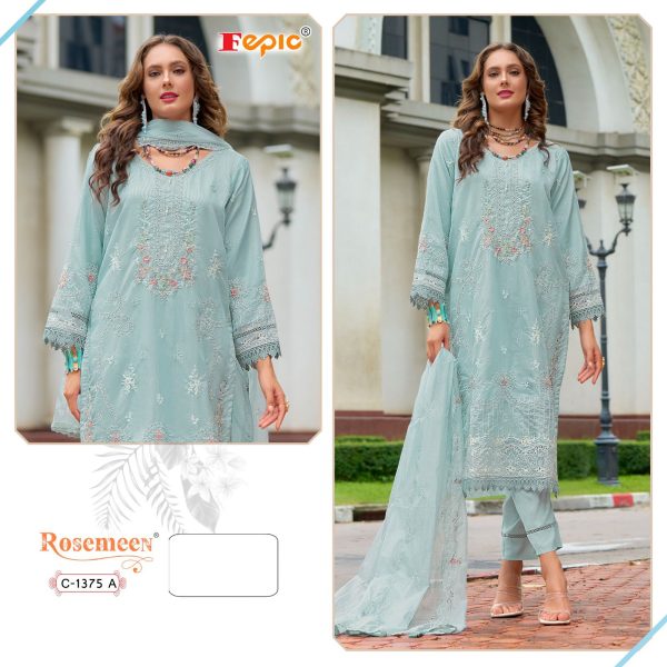 FEPIC C 1375 ROSEMEEN PAKISTANI SUITS IN INDIA