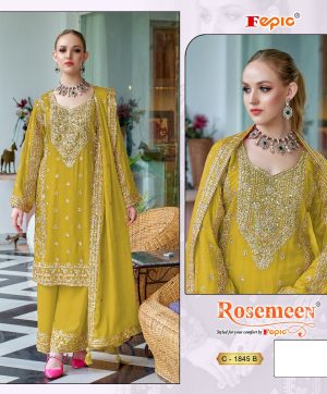 FEPIC C 1845 B ROSEMEEN PAKISTANI SUITS