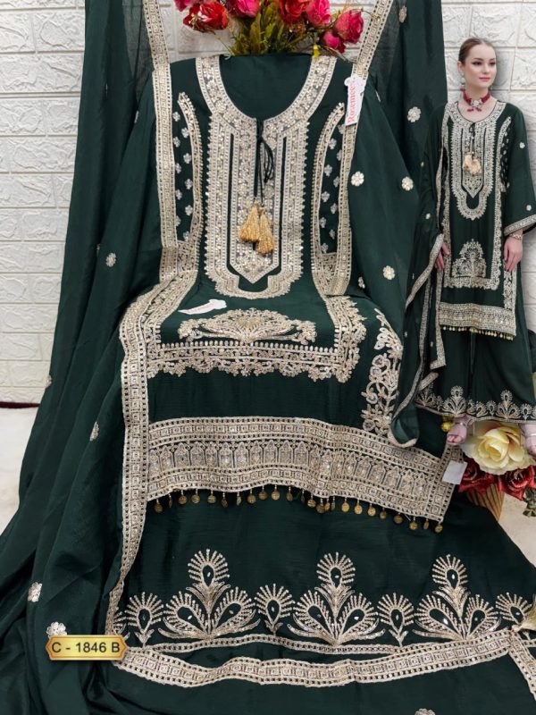 FEPIC C 1846 B ROSEMEEN PAKISTANI SUITS