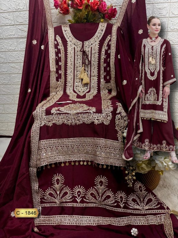 FEPIC C 1846 ROSEMEEN PAKISTANI SUITS