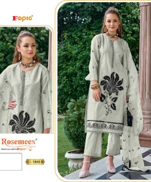 FEPIC C 1849 B ROSEMEEN PAKISTANI SUITS IN INDIA