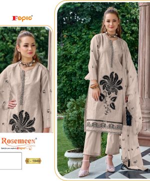 FEPIC C 1849 ROSEMEEN PAKISTANI SUITS IN INDIA