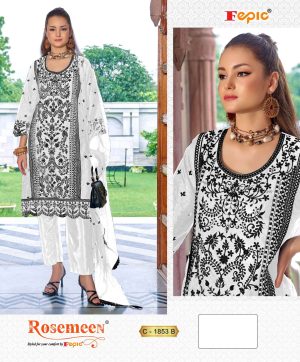 FEPIC C 1853 B ROSEMEEN PAKISTANI SUITS