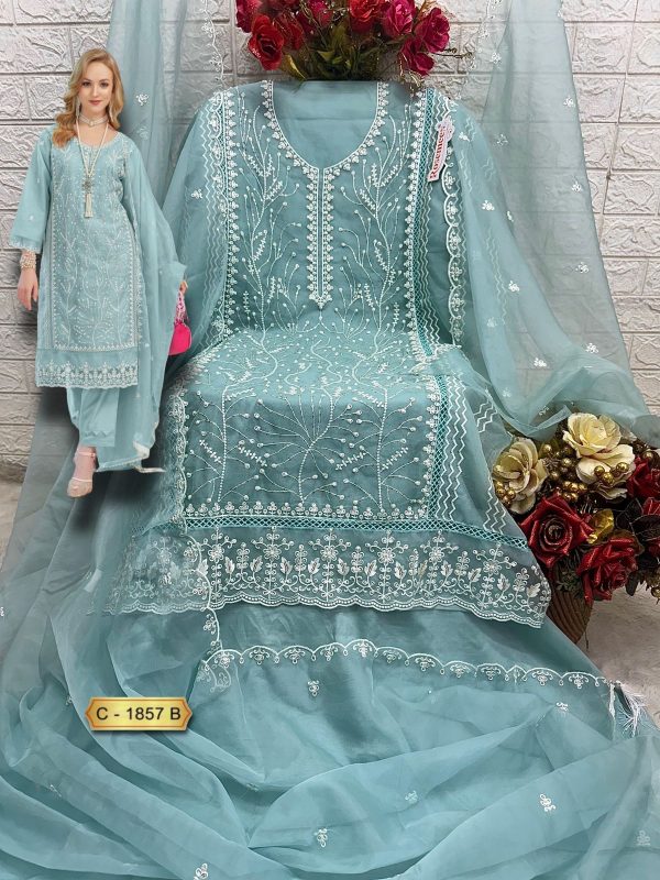 FEPIC C 1857 B ROSEMEEN PAKISTANI SUITS