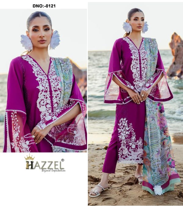 HAZZEL 0121 RAYON PAKISTANI SUITS IN INDIA