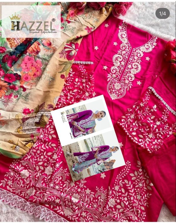 HAZZEL 0121 RAYON PAKISTANI SUITS IN INDIA