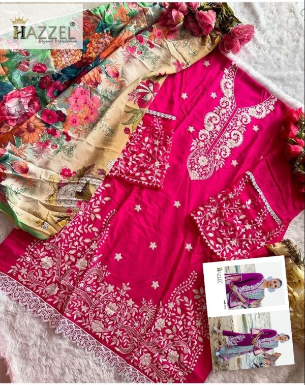 HAZZEL 0121 RAYON PAKISTANI SUITS IN INDIA