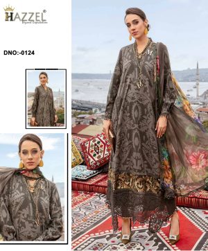 HAZZEL 0124 PAKISTANI COTTON SUITS IN INDIA