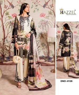 HAZZEL 0126 PAKISTANI COTTON SUITS