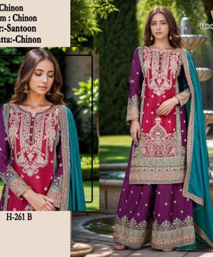 HOOR TEX H 261 B PAKISTANI SALWAR SUITS