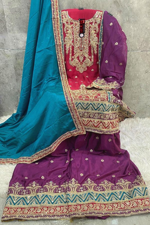 HOOR TEX H 261 B PAKISTANI SALWAR SUITS