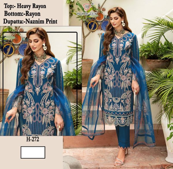 HOOR TEX H 272 PAKISTANI SALWAR SUITS