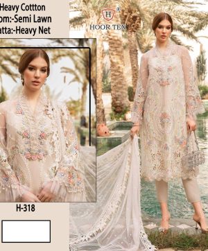 HOOR TEX H 318 PAKISTANI SUITS IN INDIA