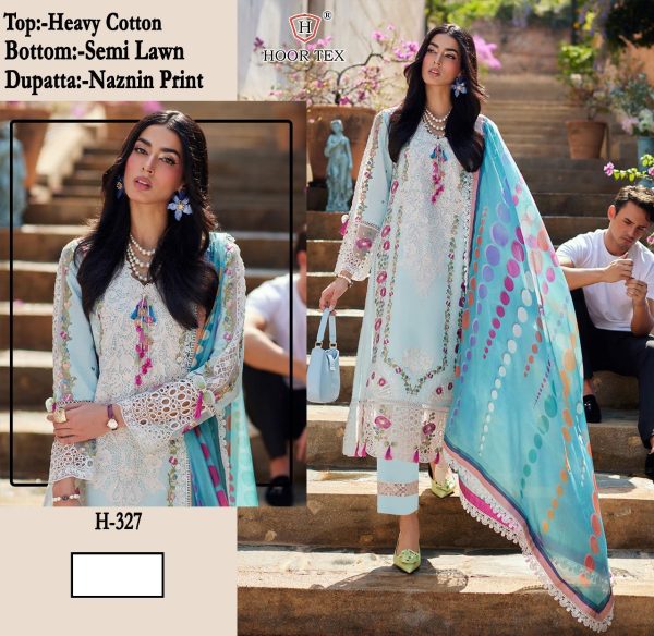 HOOR TEX H 327 PAKISTANI SUITS IN INDIA