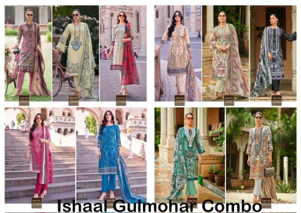 ISHAAL PRINTS GULMOHAR COMBO 2024 WHOLESALE