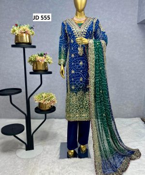 JENNY DESIGNER JD 555 A SALWAR SUITS