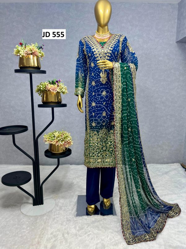 JENNY DESIGNER JD 555 A SALWAR SUITS