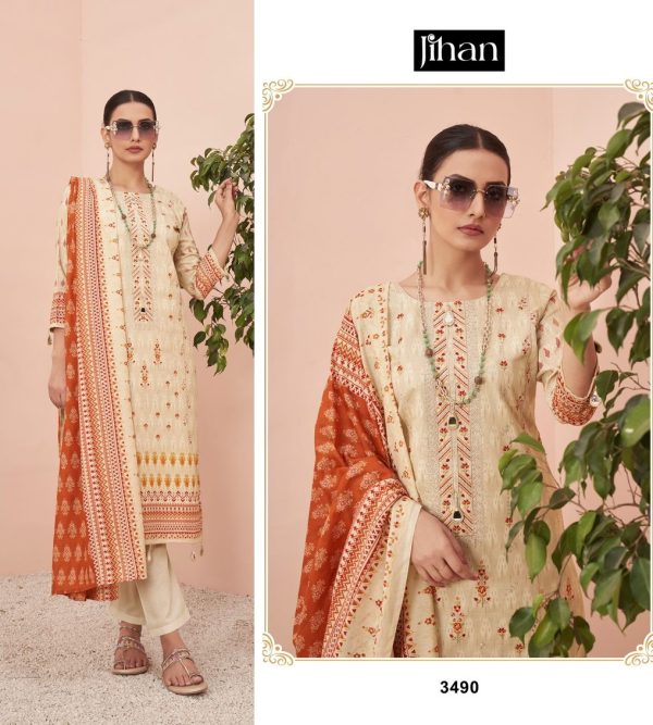 JIHAN 3490 SCARLET VOL 4 SALWAR SUITS