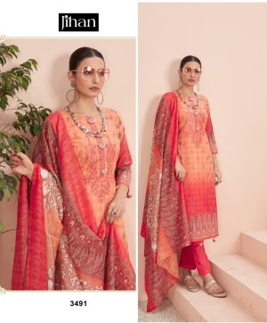 JIHAN 3491 SCARLET VOL 4 SALWAR SUITS