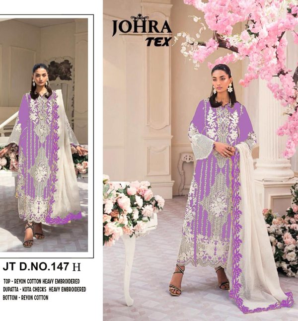 JOHRA TEX JT 147 H REYON PAKISTANI SUITS