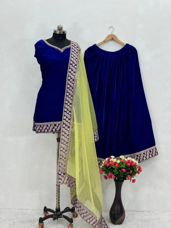 KARMA FASHION KF 1658 VELVET SALWAR SUITS