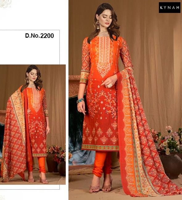 KYNAH 2200 PAKISTANI SUITS WHOLESALE