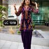 LC 1318 DESIGNER VELVET SUITS WHOLESALE