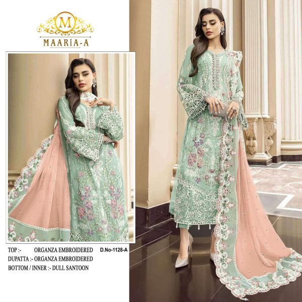 MAARIA A 1128 A PAKISTANI SALWAR SUITS